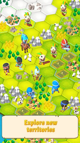 Civilization Hex: Tribes Rise [MOD: безлимитные ресурсы и открыты все племена] Screenshot 1