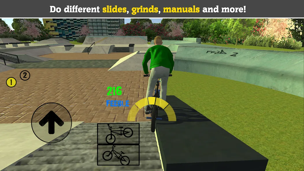 BMX FE3D 2 [MOD: безлимитные деньги и все трюки открыты] Screenshot 1