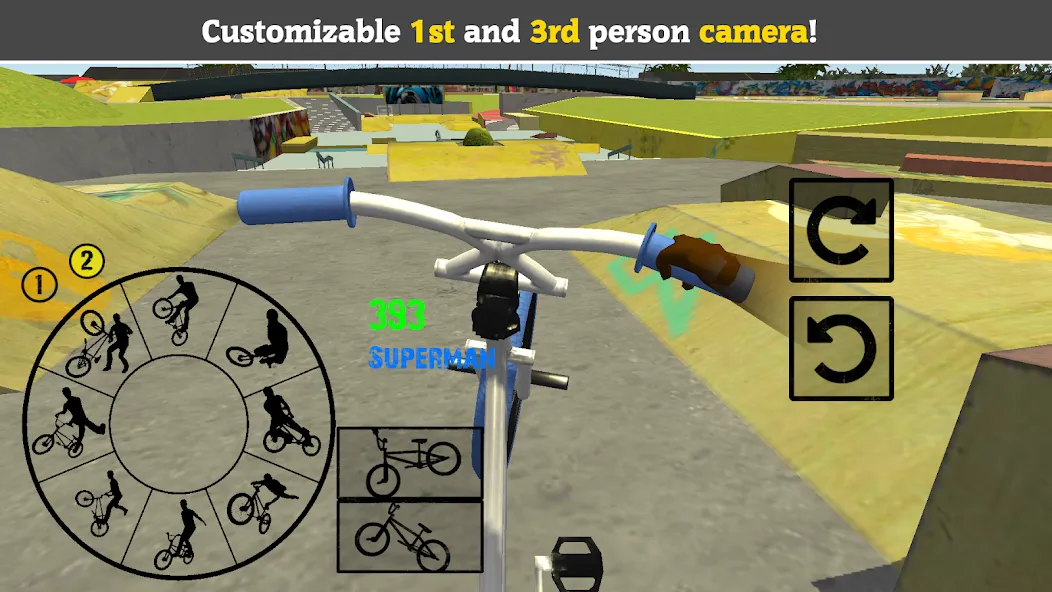 BMX FE3D 2 [MOD: безлимитные деньги и все трюки открыты] Screenshot 2