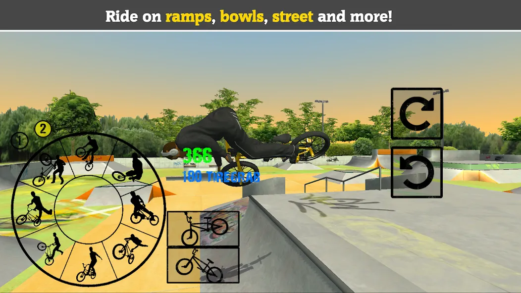 BMX FE3D 2 [MOD: безлимитные деньги и все трюки открыты] Screenshot 4
