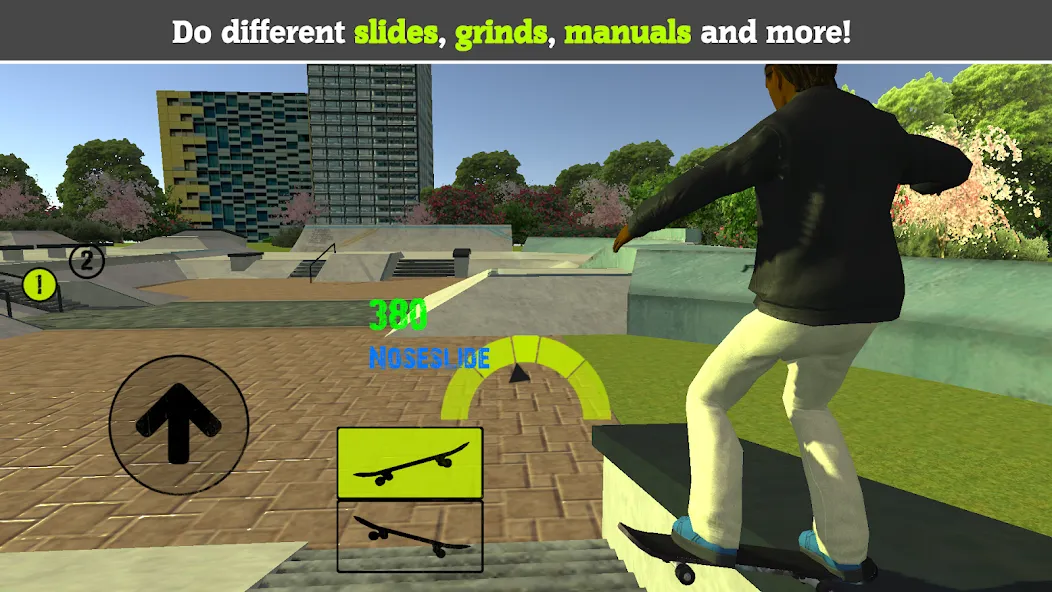Skateboard FE3D 2 [MOD: безлимитные деньги и все трюки открыты] Screenshot 1