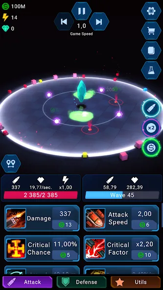 Epic Rush - Idle Tower Defense [MOD: безлимитные деньги и энергия] Screenshot 1