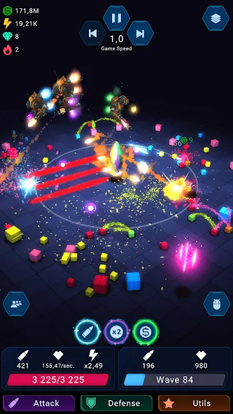 Epic Rush - Idle Tower Defense [MOD: безлимитные деньги и энергия] Screenshot 2