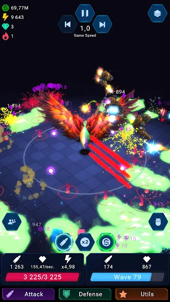 Epic Rush - Idle Tower Defense [MOD: безлимитные деньги и энергия] Screenshot 3