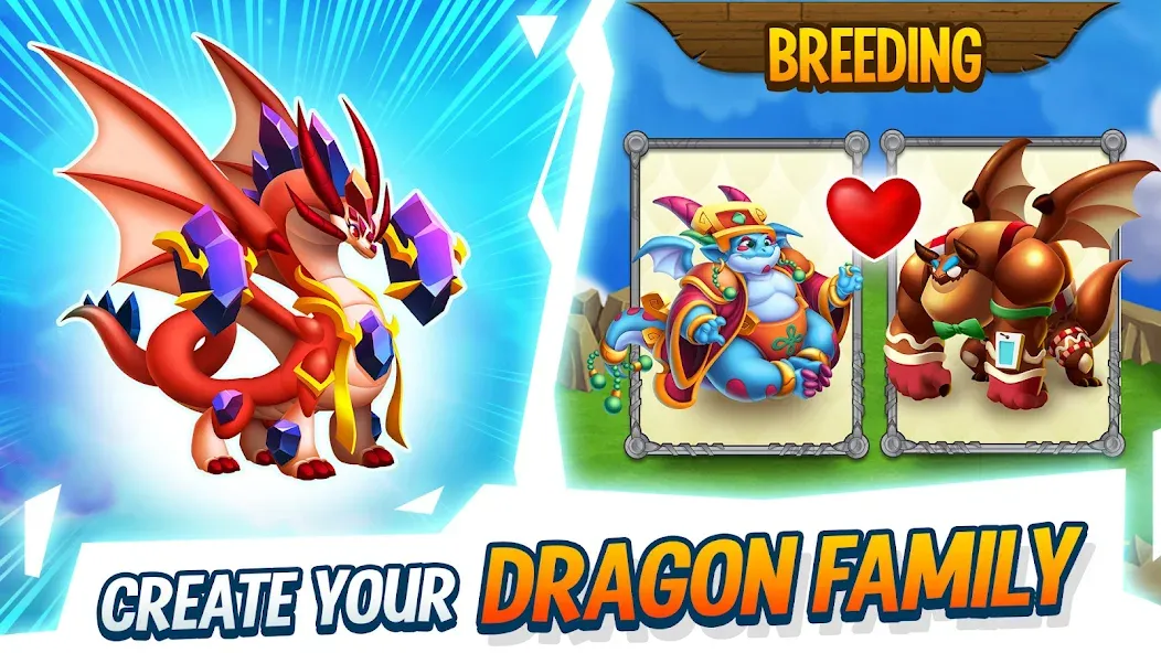 Dragon City: Mobile Adventure [MOD: безлимитные деньги и драконы] Screenshot 1