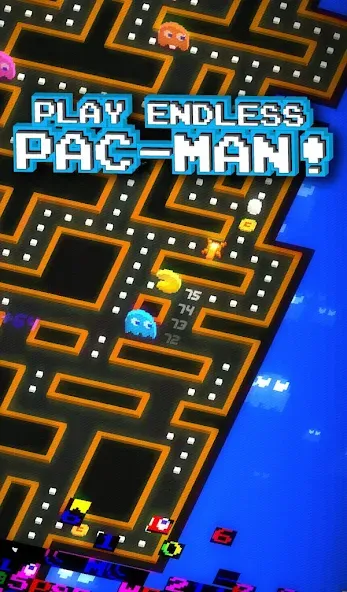 PAC-MAN 256 - Endless Maze [MOD: безлимитные жизни и усилители] Screenshot 1