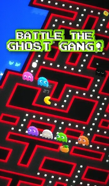PAC-MAN 256 - Endless Maze [MOD: безлимитные жизни и усилители] Screenshot 2