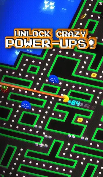 PAC-MAN 256 - Endless Maze [MOD: безлимитные жизни и усилители] Screenshot 5