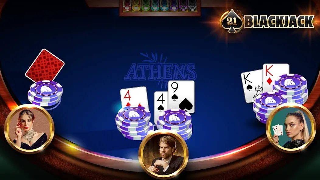 BlackJack 21 - Online Casino [MOD: безлимитные фишки и бонусы] Screenshot 1