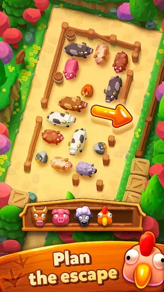 Farm Jam: Animal Parking Game [MOD: безлимитные монеты и все уровни] Screenshot 4