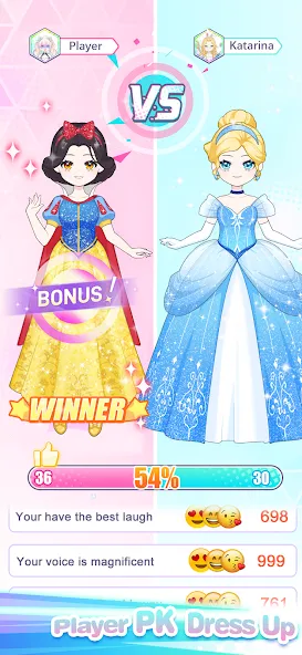 Dress Up! Shining Anime Star [MOD: безлимитные деньги и все наряды] Screenshot 5
