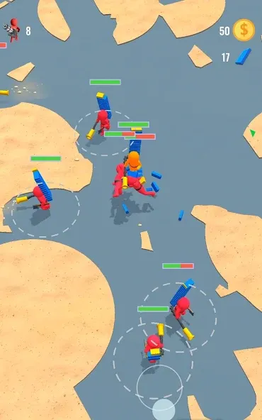 Stickman Fight: Battle Arena [MOD: безлимитные монеты и усиленный урон] Screenshot 4