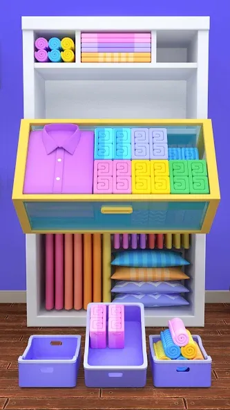 Fill the Closet: Organize Game [MOD: безлимитные деньги и все уровни] Screenshot 3