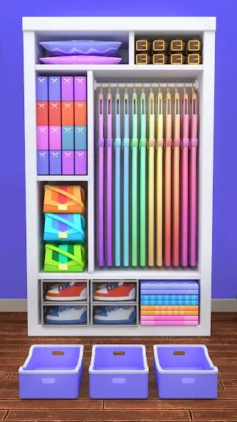 Fill the Closet: Organize Game [MOD: безлимитные деньги и все уровни] Screenshot 4