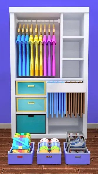 Fill the Closet: Organize Game [MOD: безлимитные деньги и все уровни] Screenshot 5