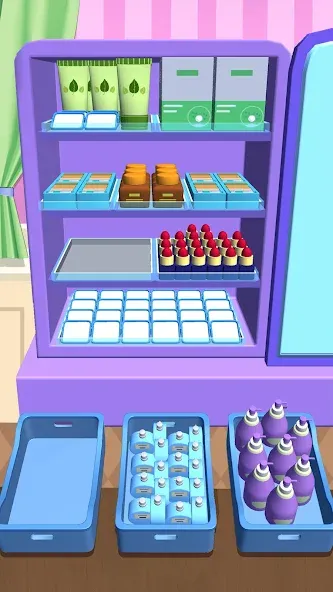 Fill Up Fridge：Organizing Game [MOD: безлимитные монеты и открыты все уровни] Screenshot 2