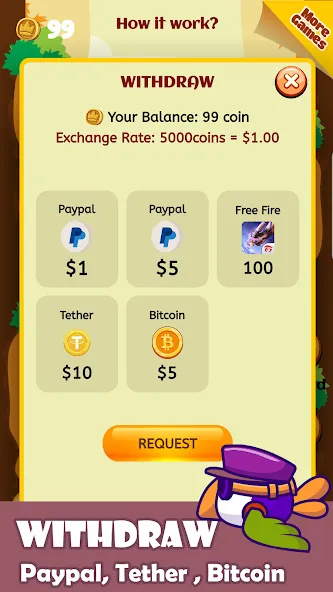 Flap To Earn [MOD: бесконечные монеты и быстрый полёт] Screenshot 3
