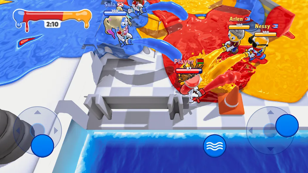 Dye Hard - Color War [MOD: безлимитные краски и все уровни] Screenshot 5