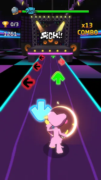 Blade Night : Rhythm Saber [MOD: безлимитные жизни и все песни открыты] Screenshot 1