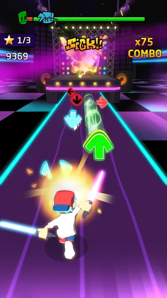 Blade Night : Rhythm Saber [MOD: безлимитные жизни и все песни открыты] Screenshot 3