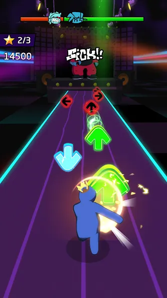 Blade Night : Rhythm Saber [MOD: безлимитные жизни и все песни открыты] Screenshot 5