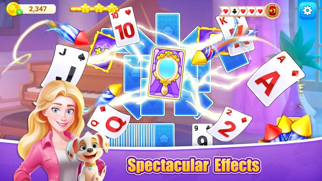 Fish Solitaire™ TriPeaks [MOD: без рекламы и много монет] Screenshot 1