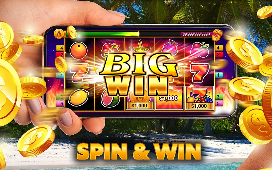 Casino Slots - Slot Machines [MOD: бесконечные монеты и бесплатные вращения] Screenshot 1