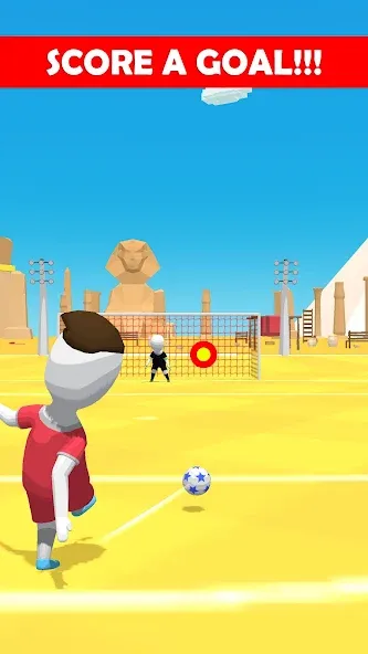 Stickman Freekick: Soccer game [MOD: безлимитные деньги и все мячи открыты] Screenshot 2