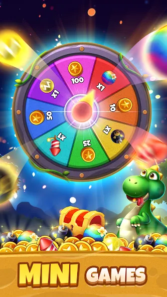 Bubble Shooter Primitive Eggs [MOD: бесконечные жизни и монеты] Screenshot 1