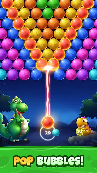 Bubble Shooter Primitive Eggs [MOD: бесконечные жизни и монеты] Screenshot 2