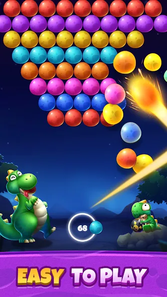 Bubble Shooter Primitive Eggs [MOD: бесконечные жизни и монеты] Screenshot 4