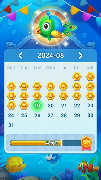 Solitaire Fish [MOD: много монет и подсказки без ограничений] Screenshot 3