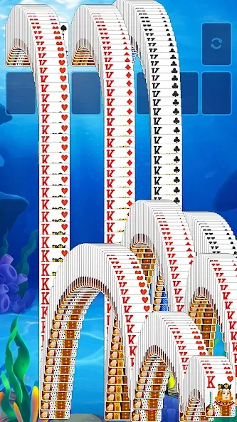 Solitaire Fish [MOD: много монет и подсказки без ограничений] Screenshot 5
