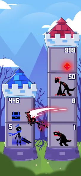 Hero Castle War: Tower Attack [MOD: безлимитные деньги и открыты все уровни] Screenshot 1