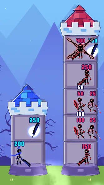 Hero Castle War: Tower Attack [MOD: безлимитные деньги и открыты все уровни] Screenshot 2