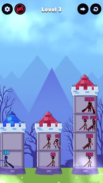 Hero Castle War: Tower Attack [MOD: безлимитные деньги и открыты все уровни] Screenshot 3