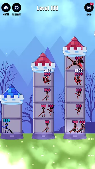Hero Castle War: Tower Attack [MOD: безлимитные деньги и открыты все уровни] Screenshot 5