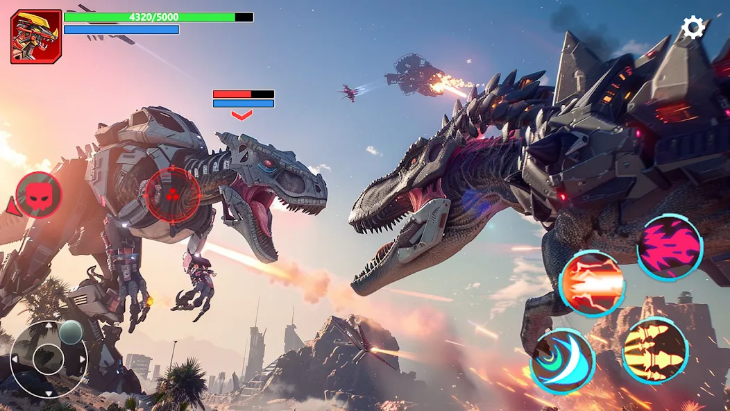 Mech War: Jurassic Dinosaur [MOD: безлимитные деньги и мощные мехи] Screenshot 4