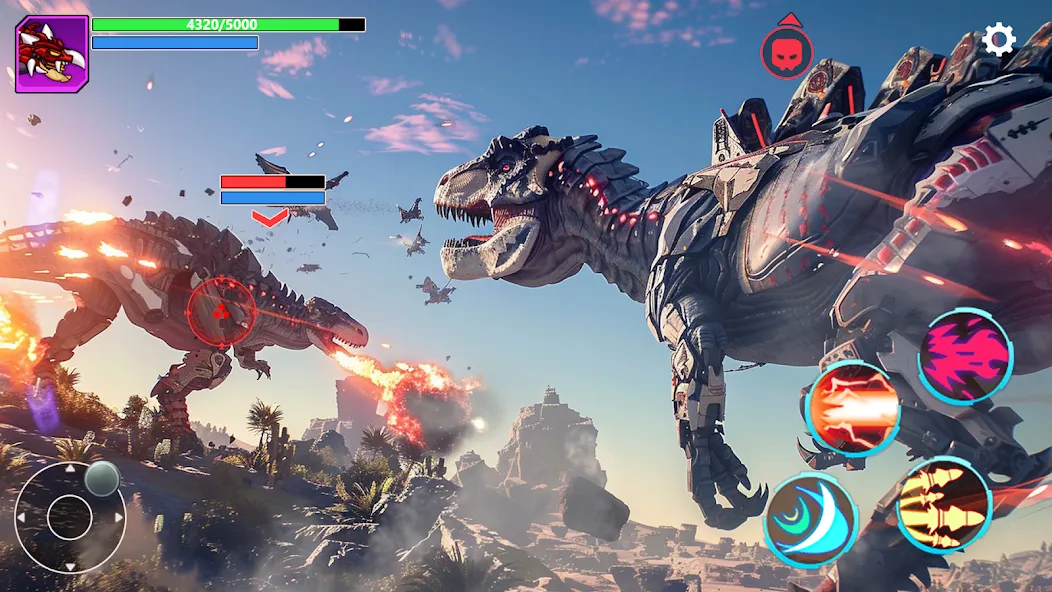Mech War: Jurassic Dinosaur [MOD: безлимитные деньги и мощные мехи] Screenshot 5