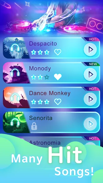 Piano Pop Tiles -Classic Piano [MOD: без рекламы и все треки открыты] Screenshot 3