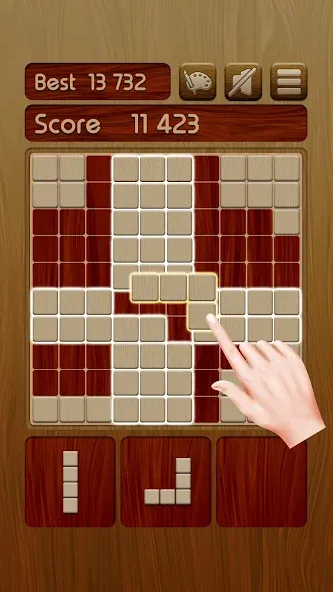Woody Block Puzzle ® [MOD: без рекламы и много подсказок] Screenshot 1