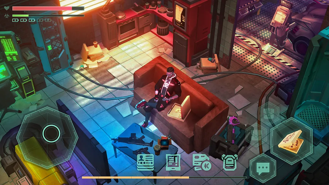 Cyberika: Action Cyberpunk RPG [MOD: безлимитные деньги и оружие] Screenshot 2