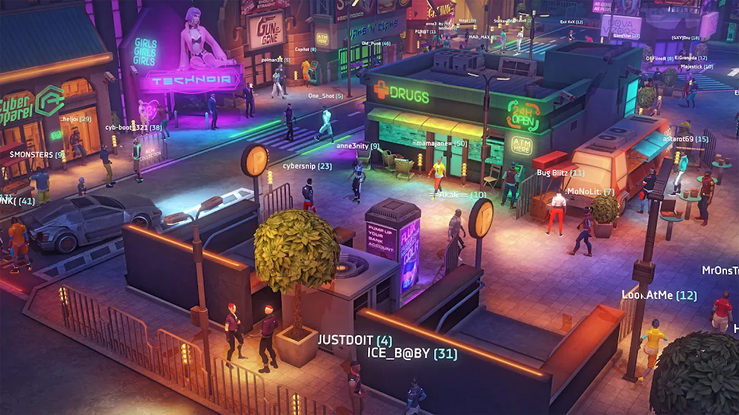 Cyberika: Action Cyberpunk RPG [MOD: безлимитные деньги и оружие] Screenshot 4