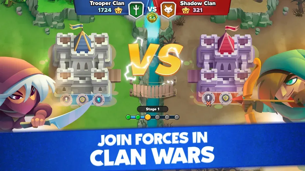 Top Troops: Adventure RPG [MOD: безлимитные деньги и ресурсы] Screenshot 2