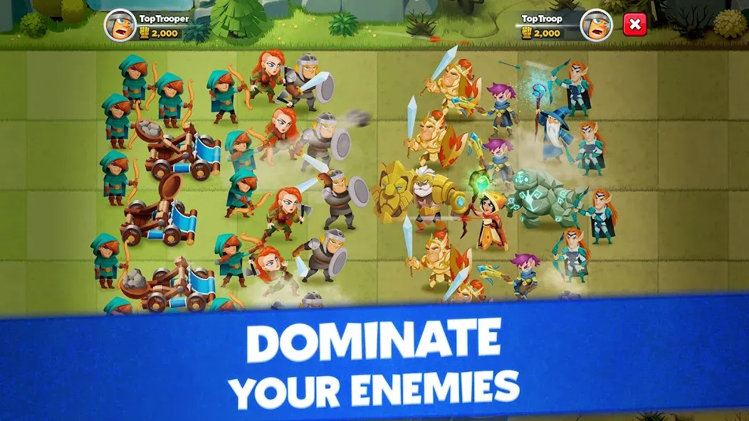 Top Troops: Adventure RPG [MOD: безлимитные деньги и ресурсы] Screenshot 3