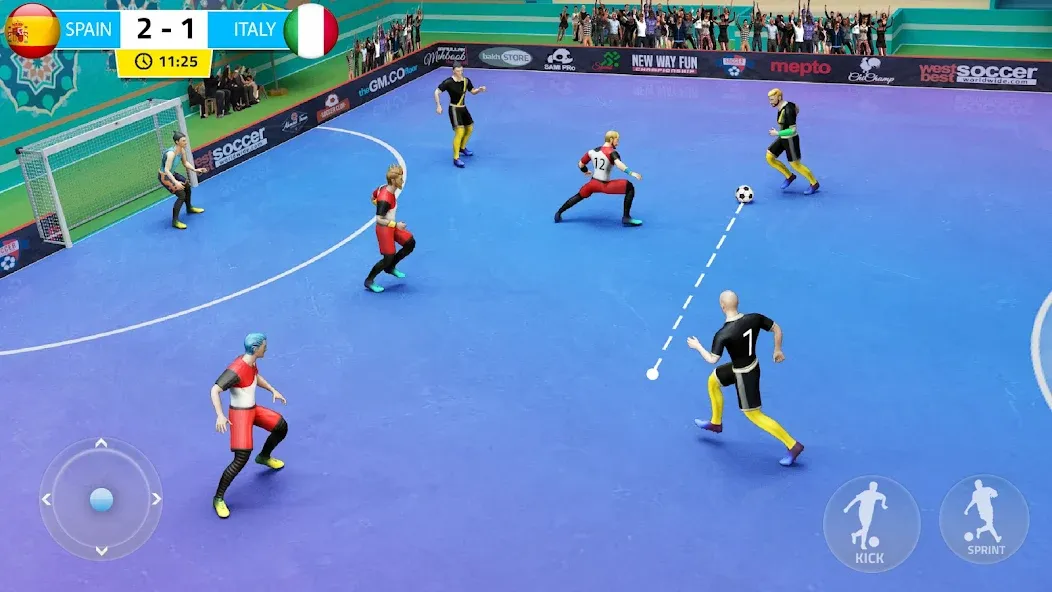 Indoor Futsal: Football Games [MOD: безлимитные деньги и все команды открыты] Screenshot 1