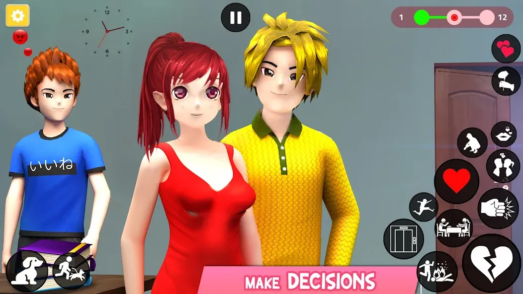 Save the Date 3D: Life Games [MOD: безлимитные деньги и энергия] Screenshot 2