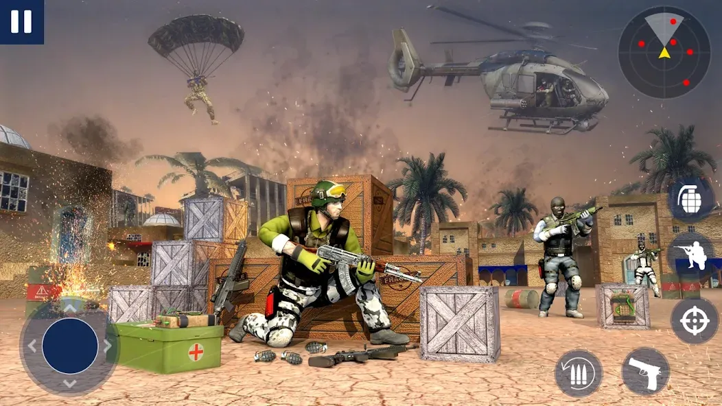 War Zone: Gun Shooting Games [MOD: безлимитные патроны и мощное оружие] Screenshot 2