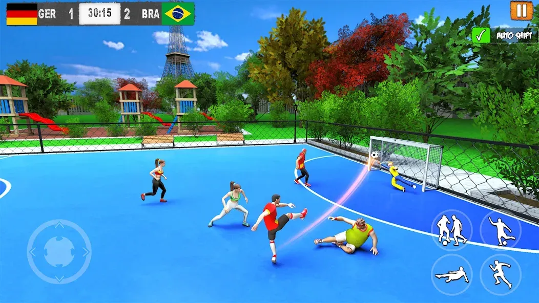 Street Football: Futsal Games [MOD: безлимитные деньги и энергия] Screenshot 1