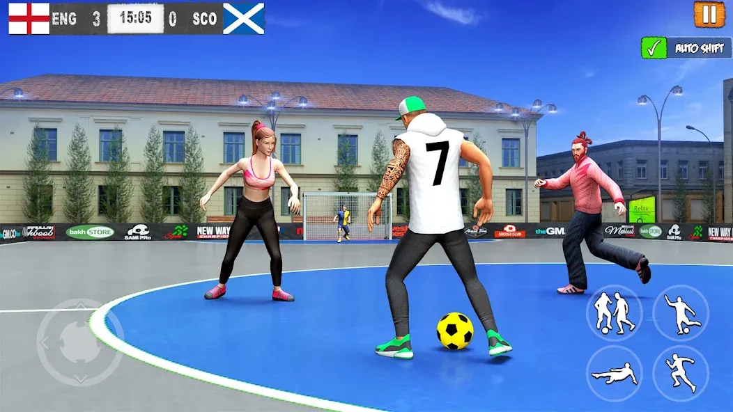 Street Football: Futsal Games [MOD: безлимитные деньги и энергия] Screenshot 2